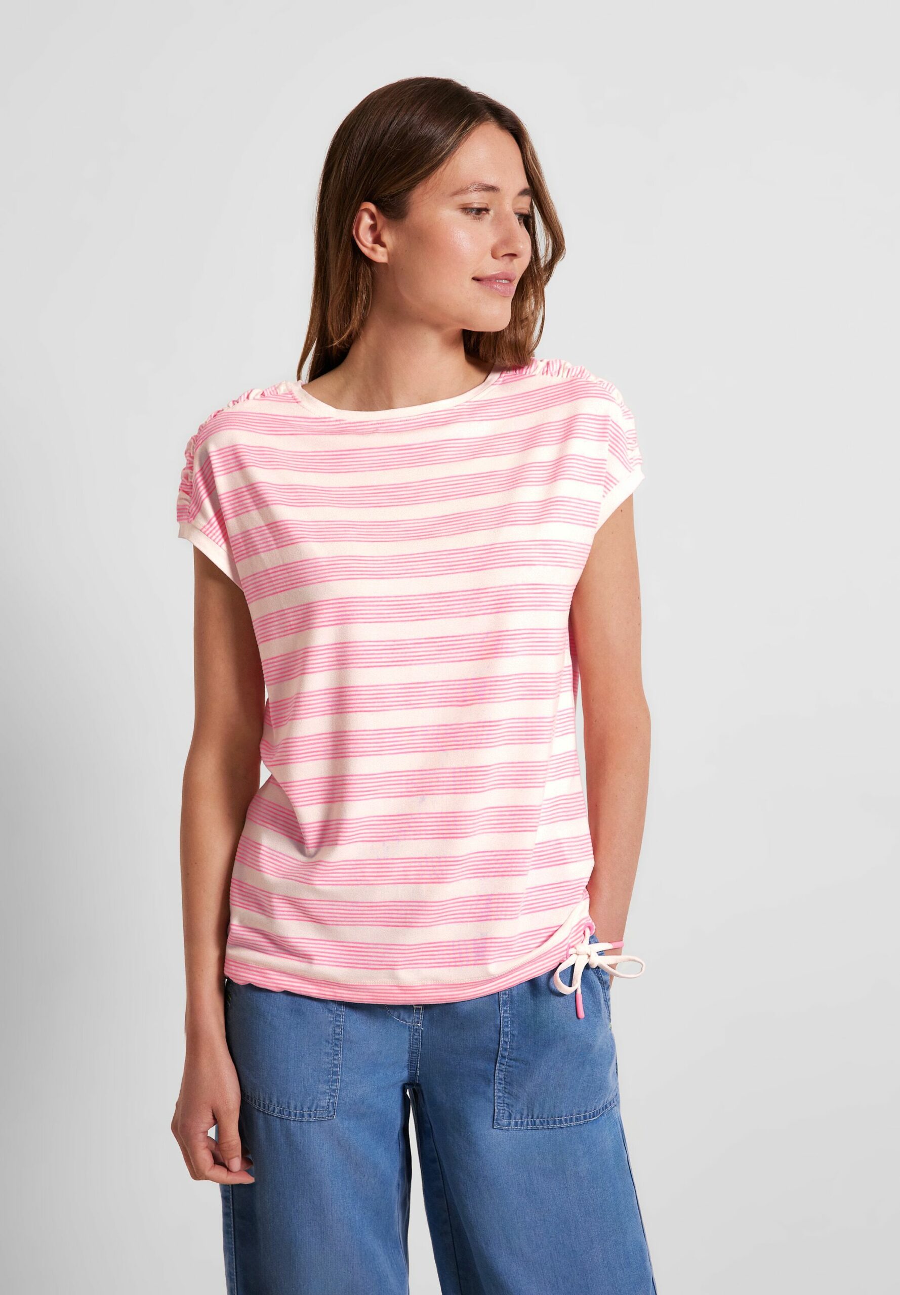 Shirt mit geraffter Schulter - Modehaus Kamlage Webshop