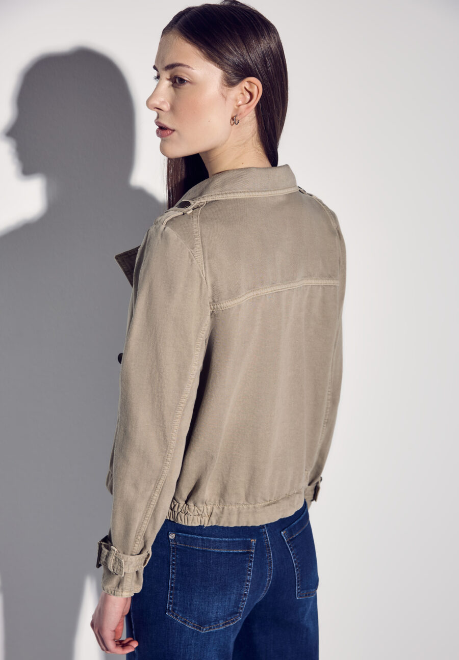 Denim Trench Jacke