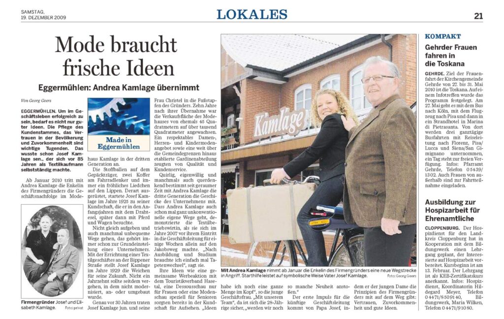 zeitungsartikel uebergabe 2010